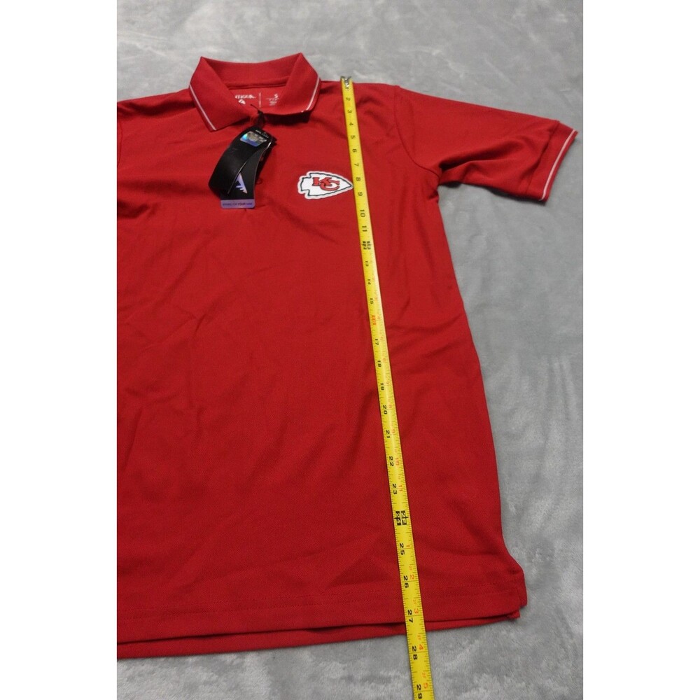 Kansas City Men's Small Antigua Red Chest Logo Polo Shirt NFL Football NWT - Picture 7 of 10